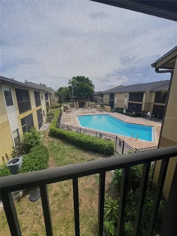 Awesome Views of the pool from your screened in balcony!