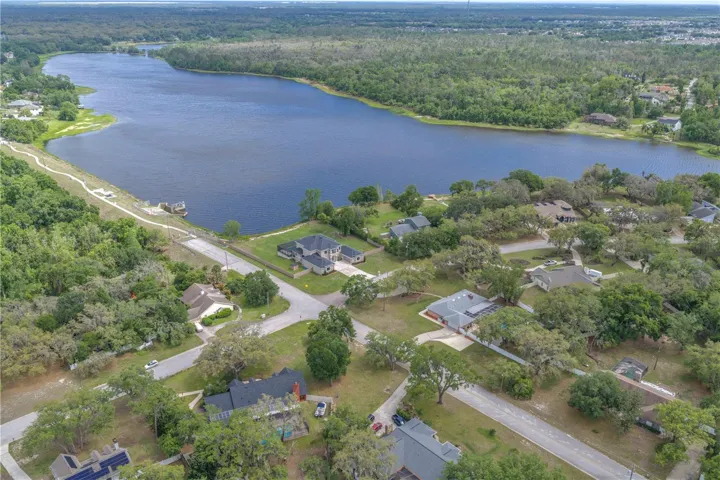 Just a short walk to Lake Grady and great views from the front porch.