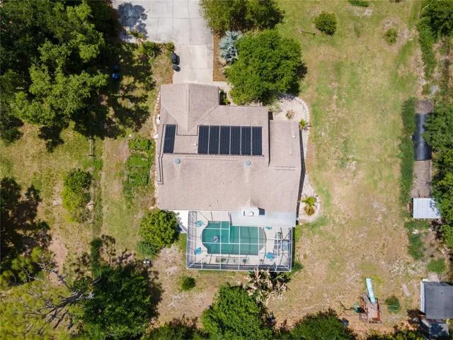 Aerial of Pool & Home