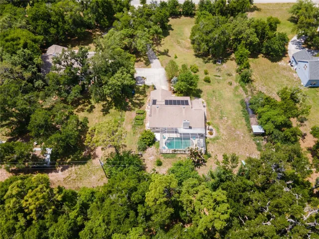 Aerial of the Back of Property