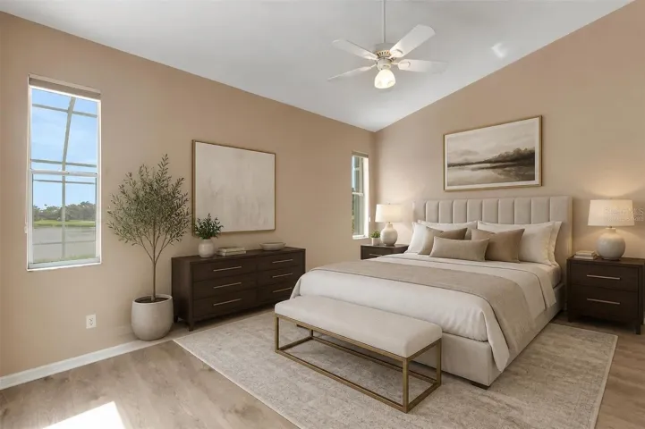 Primary Bedroomvirtually staged