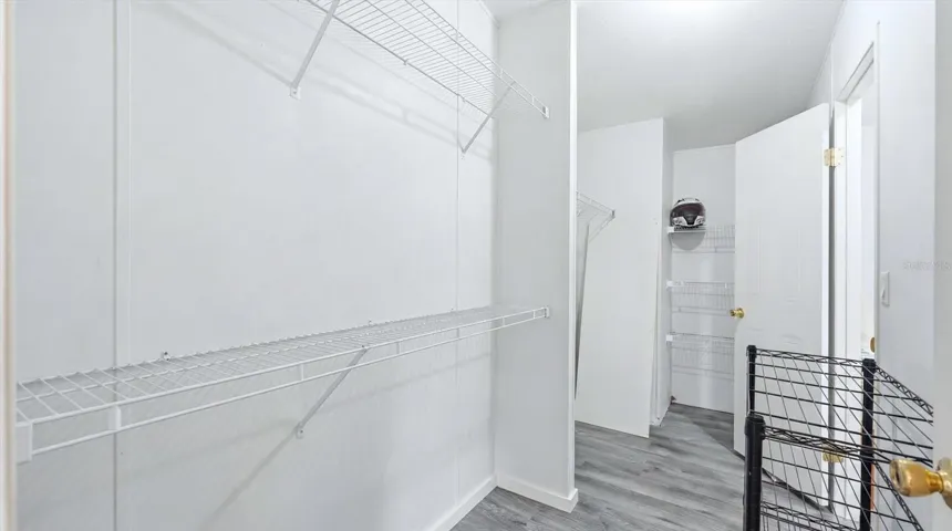 Primary closet