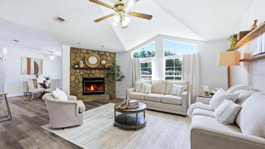 Vaulted ceiling