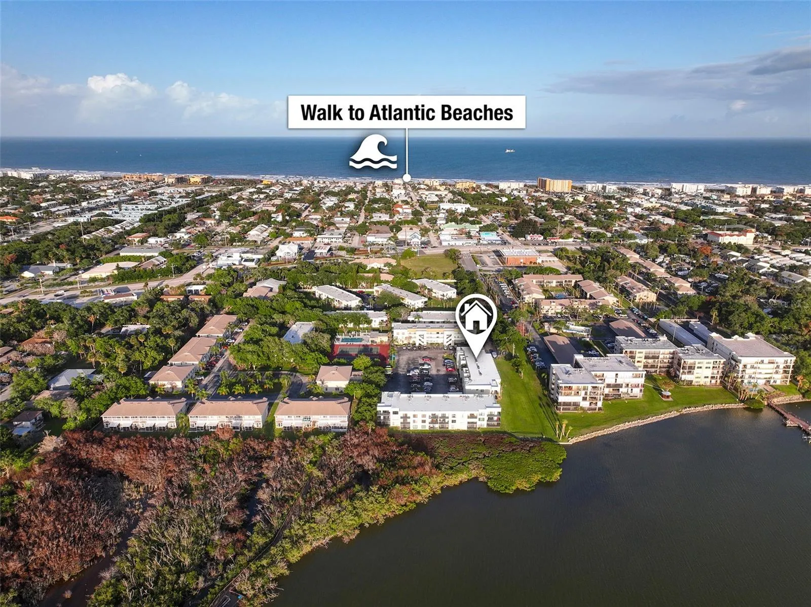 Less than 1 mile from the beach, 15 minute walk