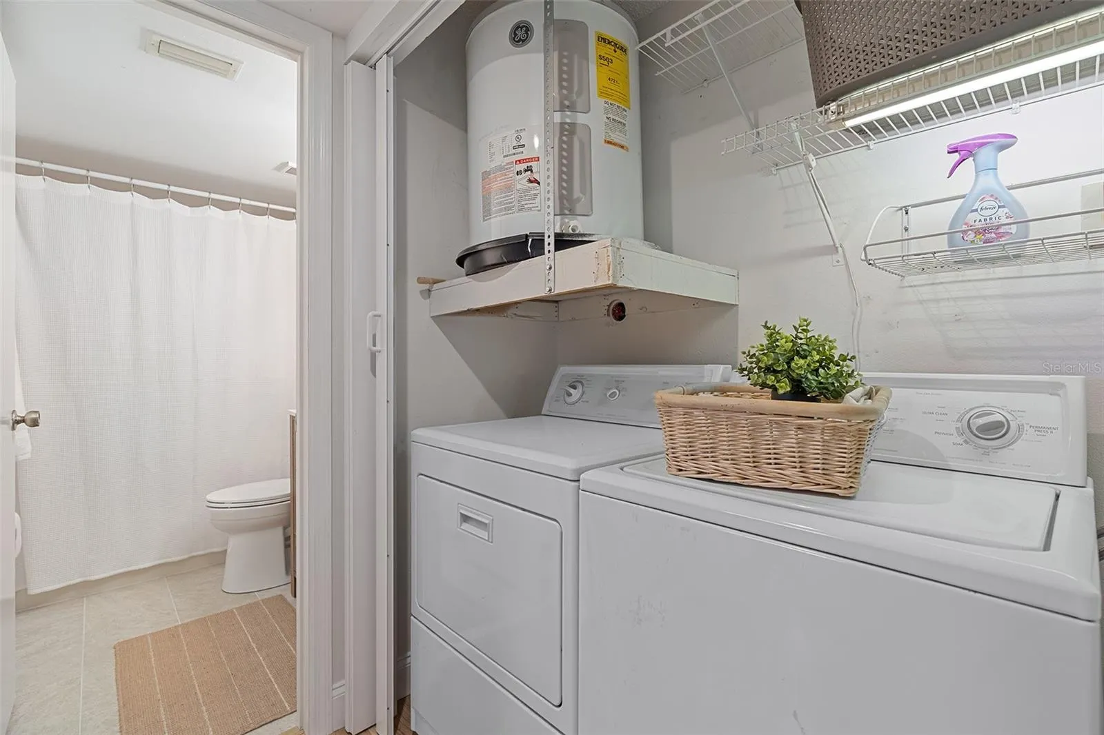 Washer &amp; dryer stay with unit