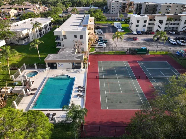Unit is right across from Hot Tub, Sauna, Pool, Tennis Courts and Pickleball lines