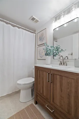 Updated hallway bathroom