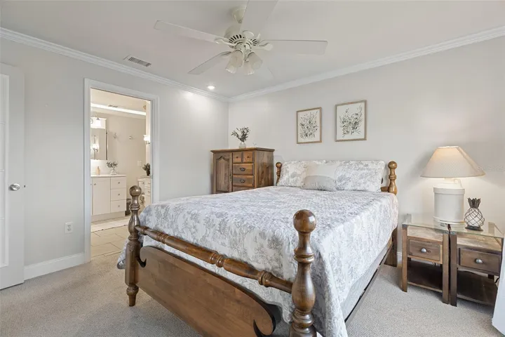 Primary bedroom with ensuite bathroom