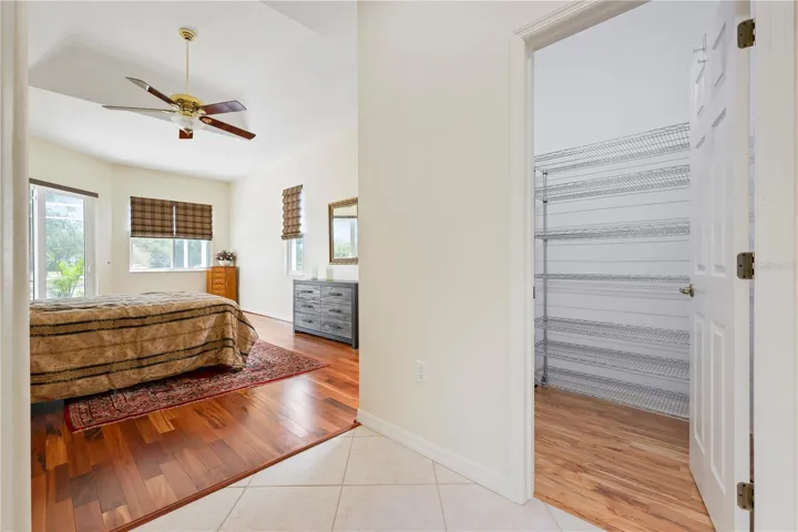 Master closet #1 with automatic light when you walk in.