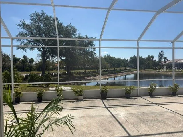 Lakeview with brand new irrigation and tall plants along the road, thanks to Manatee County!