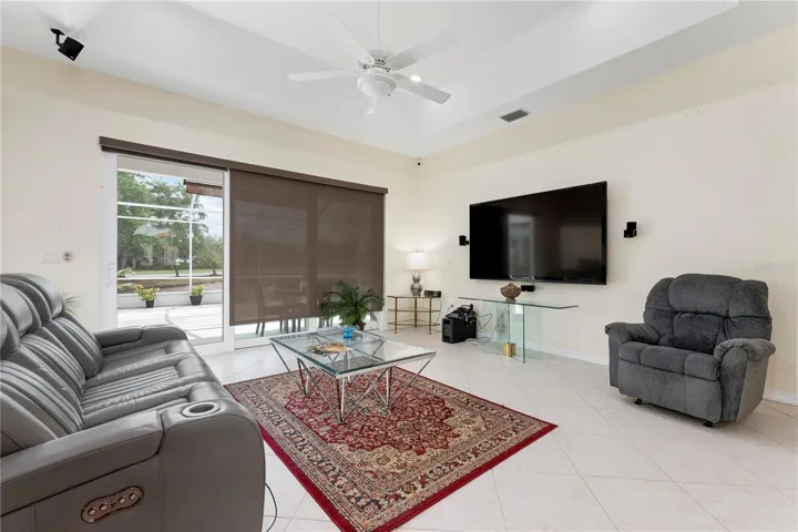 Living room with Sharp 80-inch 3D Television included!!