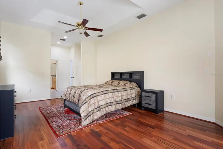 Master Bedroom with view of closets and entrance to bath.
