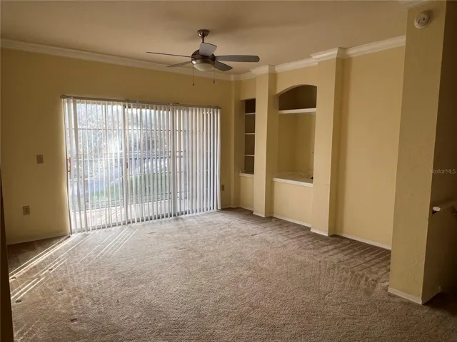 Great Room with Sliding doors out to Patio