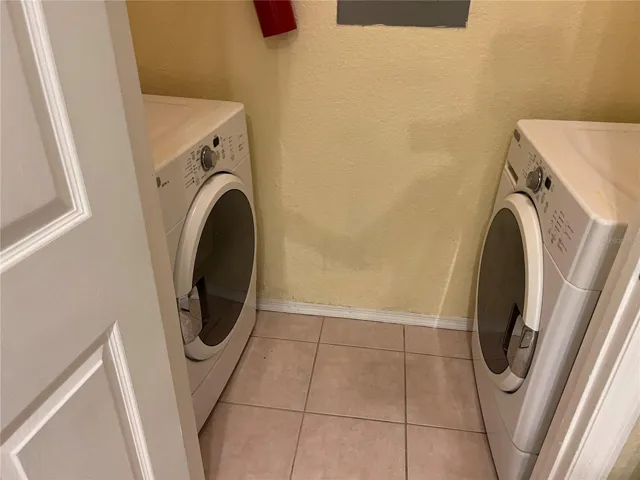 Laundry Room.  Washer/Dryer convey