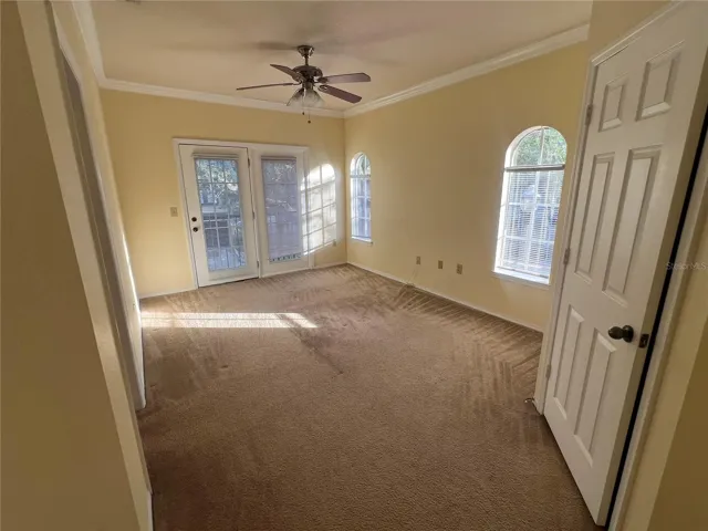 Spacious Primary Bedroom with Juliet Balcony