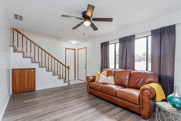 Living Room Wit Staircase View