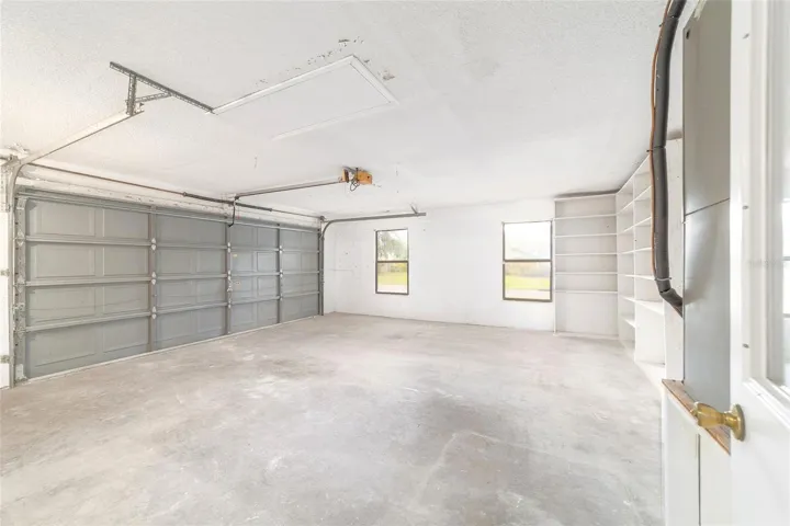 Two car garage