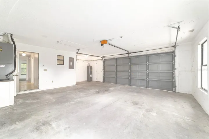 Two car garage with Workshop Nook
