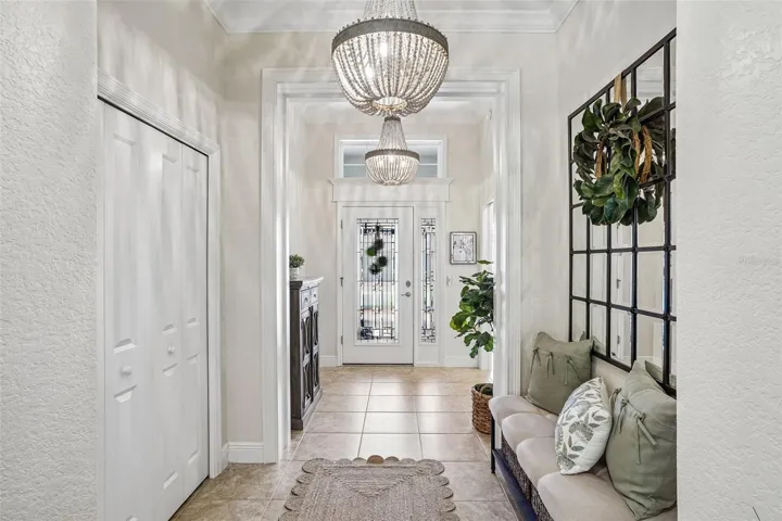 Inviting Foyer with Coat Closet