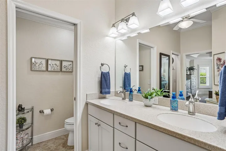 Primary Bathroom-Private Water Closet/Toilet with Pocket Door