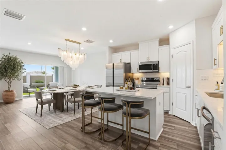 VIRTUALLY STAGED - KITCHEN/DINING