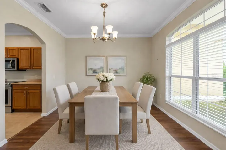 Virtually Staged Dining Room