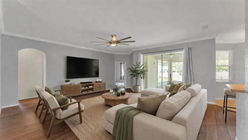 Virtually Staged Living Room
