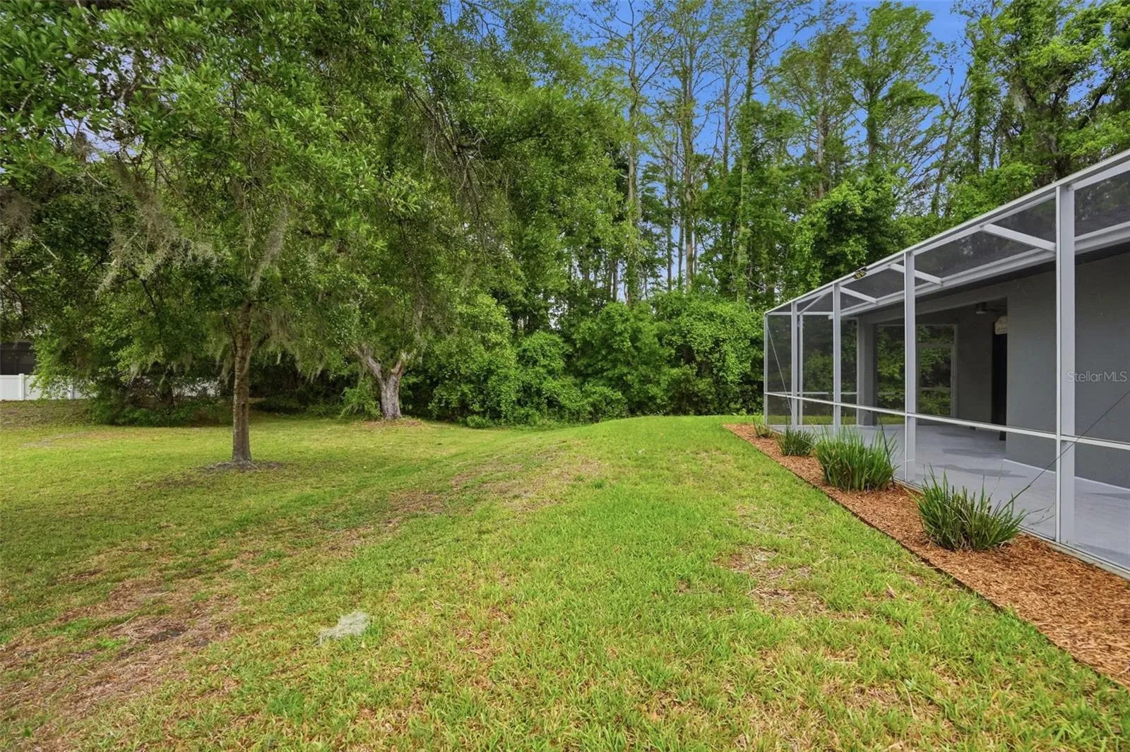 backs up to green space