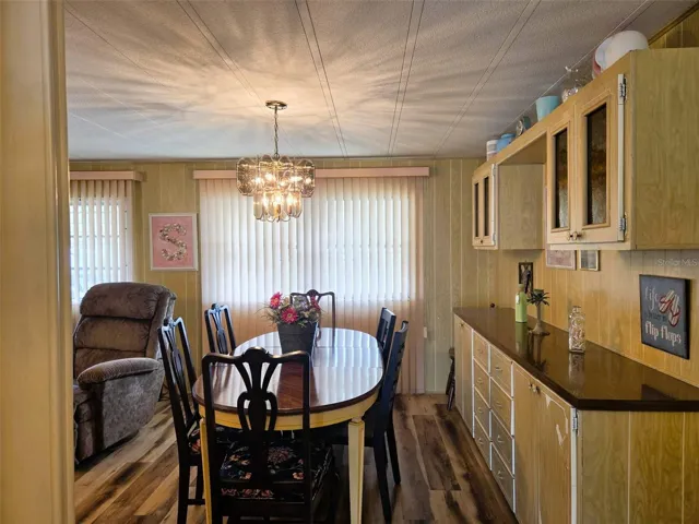 Dining area view from kitchen