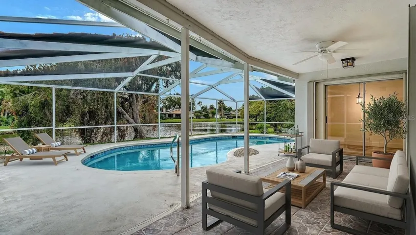 Staged Lanai & Pool Deck