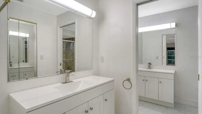 Primary Bathroom with Dual Vanities