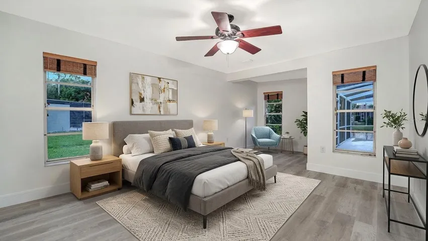 Staged Primary Bedroom Suite