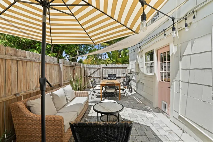 Outside patio area