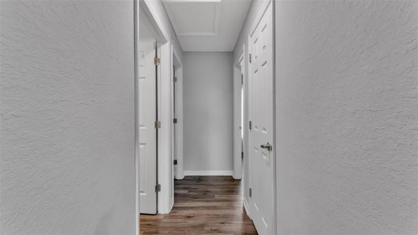 Hallway to 2nd and 3rd bedrooms