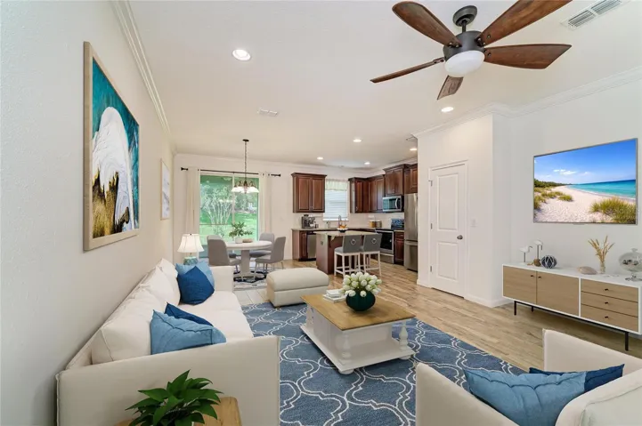 GREAT ROOM VIRTUALLY STAGED