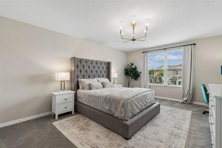 Primary Bedroom directly off loft area