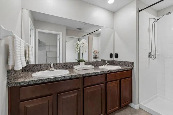 large shower space