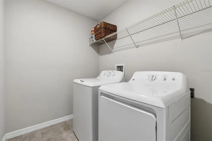 laundry room conveniently placed upstairs close to bedrooms