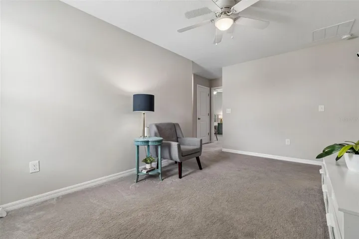 loft area between bedroom once you walk up the steps