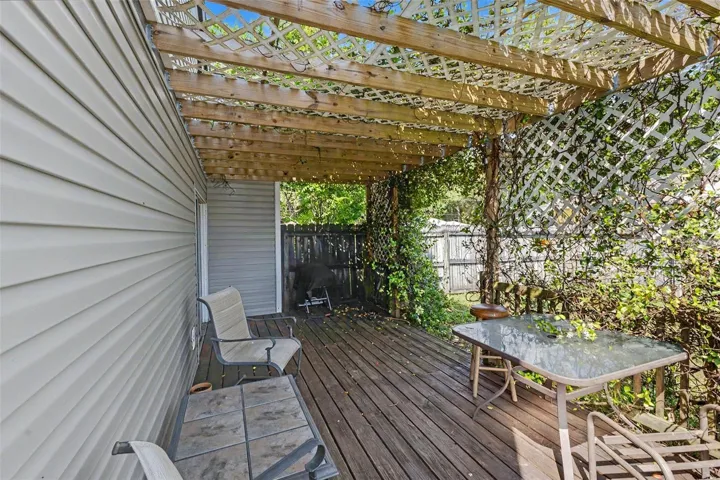 Pergola with jasmine