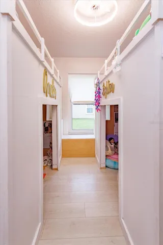 Bedroom 2: Built in bunk beds w/private space underneath