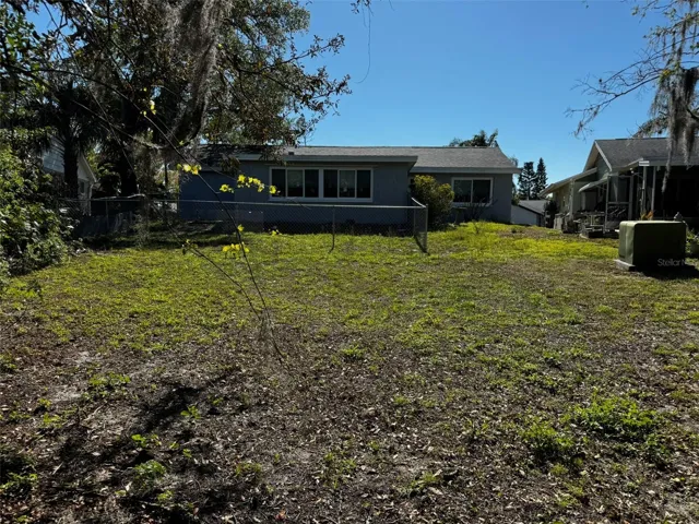 from back of property