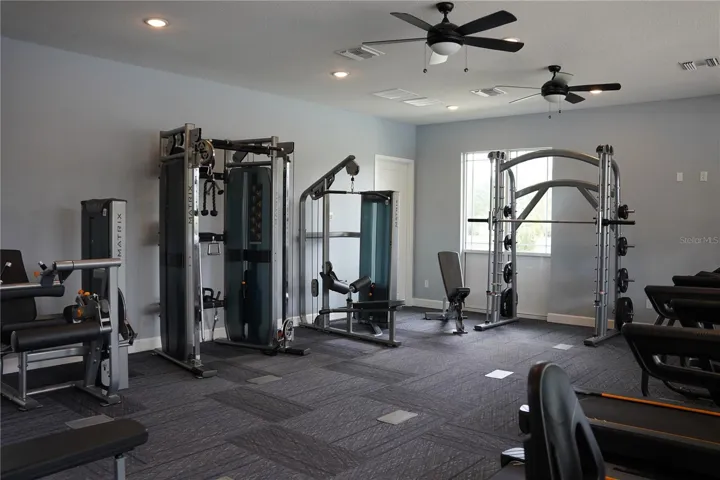 Community fitness center with modern equipment.