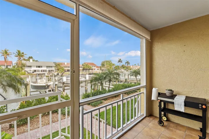 Lower Level Porch with Waterfront Access