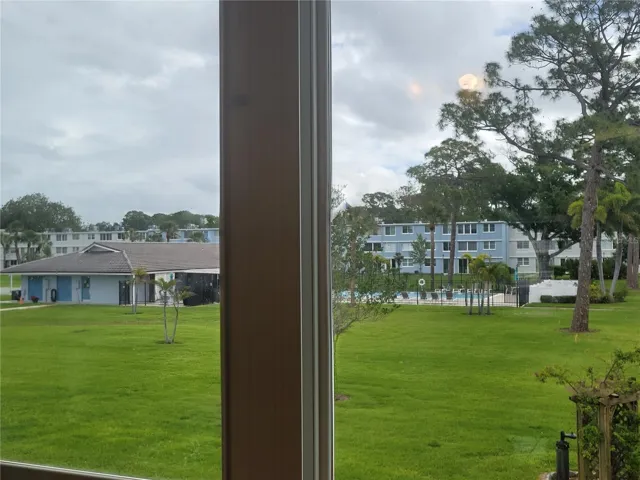 View of the courtyard and clubhouse/pool