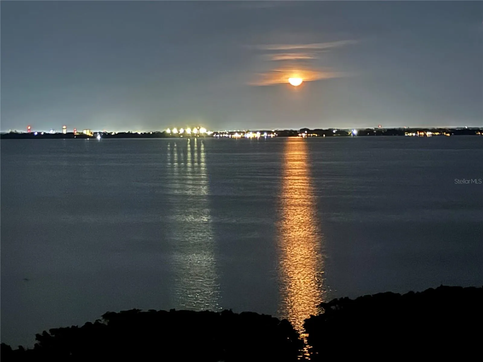 Moon rise over Sarasota Bay
