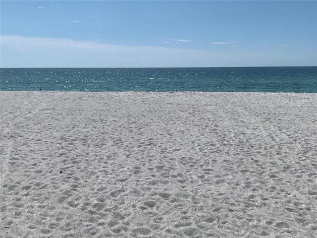 Sandy private beach