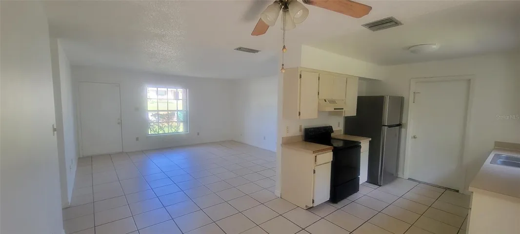 LIVING, DINING, KITCHEN