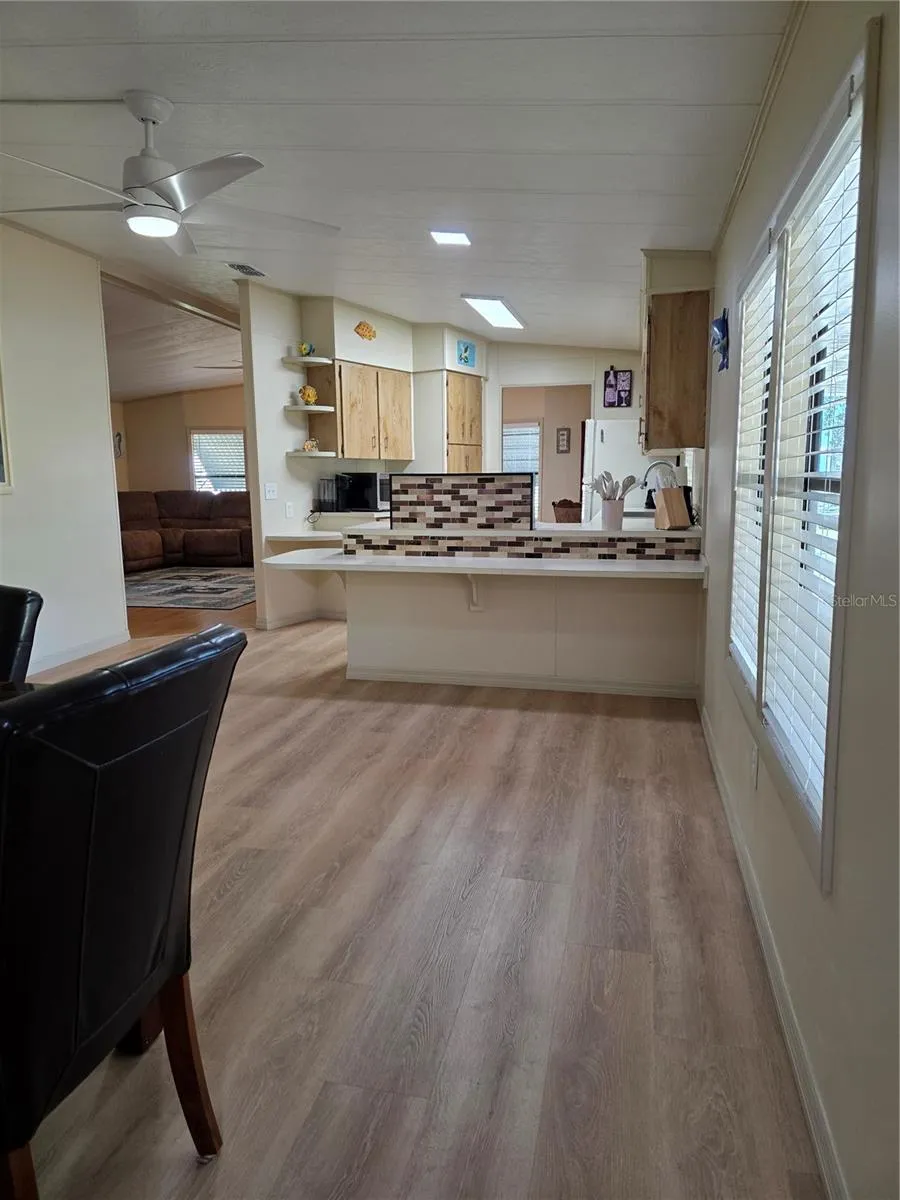 Dining room to kitchen view