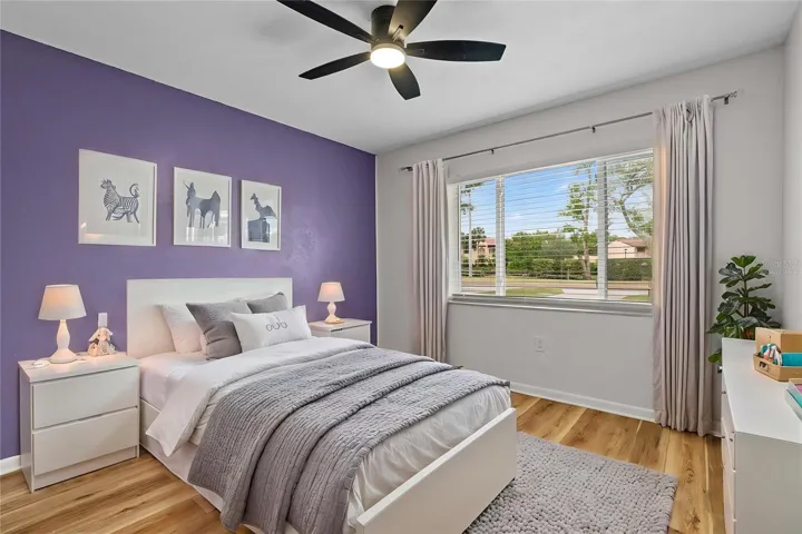Virtually Staged 2nd Bedroom
